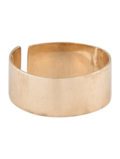 Pre-owned Mejuri 14k Wide Split Cigar Band In Multicolor