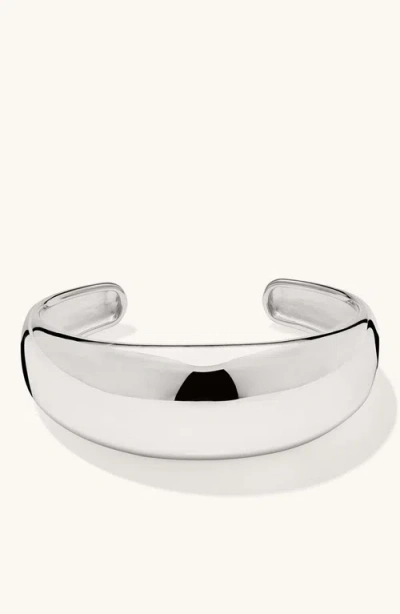 Mejuri 20mm Dôme Cuff Bracelet In Silver