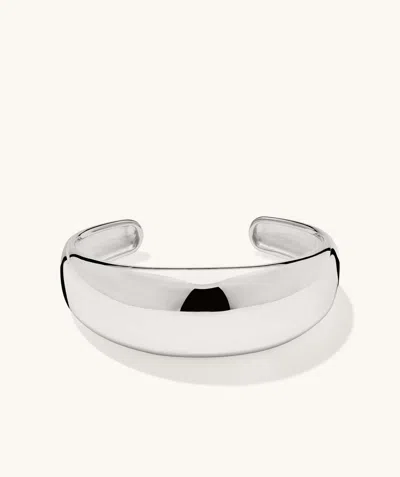 Mejuri 20mm Dôme Cuff Bracelet In Metallic