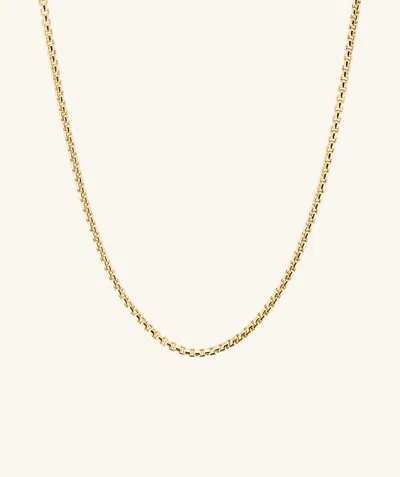 Mejuri 2.5mm Round Box Chain Necklace In Gold