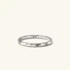 Mejuri 2mm Curve Band In White