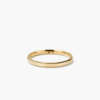 Mejuri 2mm Smooth Band In Gold
