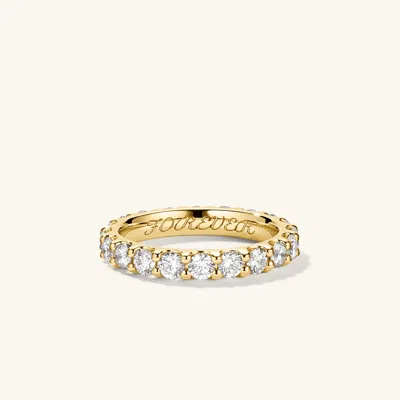 Mejuri 3mm Bold Diamond Eternity Band In Gold