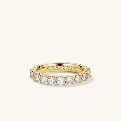 Mejuri 3mm Bold Diamond Eternity Band In White