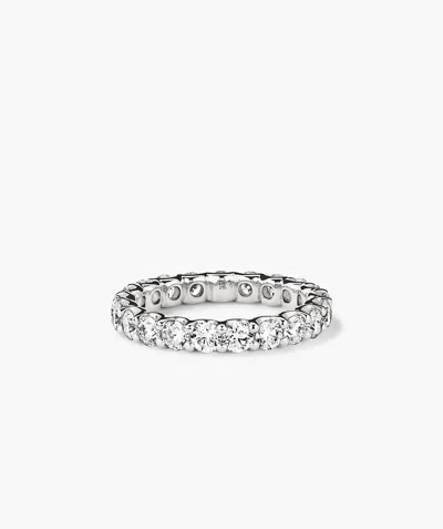 Mejuri 3mm Lab Grown Diamond Eternity Band In Metallic