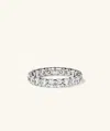 Mejuri 3mm Lab Grown Diamond Eternity Band In White