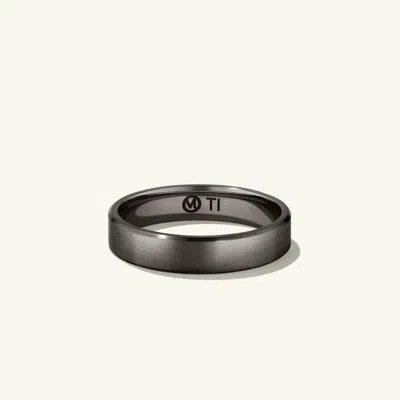 Mejuri 4mm Smooth Band In Black