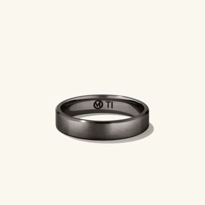 Mejuri 4mm Smooth Band In Black