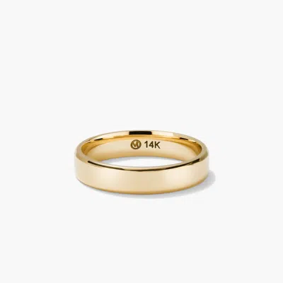 Mejuri 4mm Smooth Band In Gold