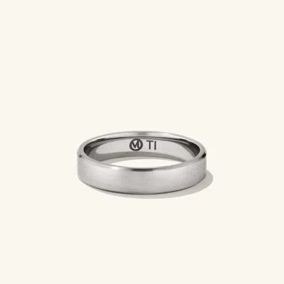 Mejuri 4mm Smooth Band In Grey