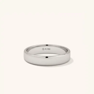 Mejuri 4mm Smooth Band In Gray