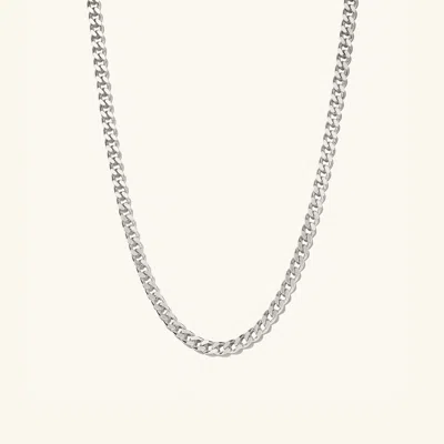 Mejuri 5mm Curb Chain Necklace In Metallic