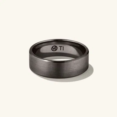 Mejuri 6mm Smooth Band In Black