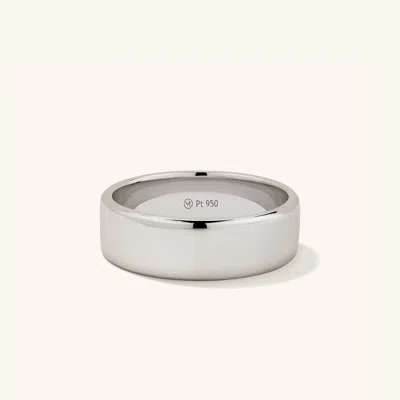 Mejuri 6mm Smooth Band In White