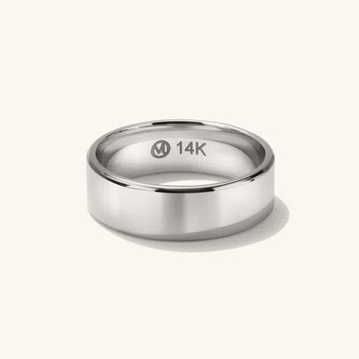 Mejuri 6mm Smooth Band In White