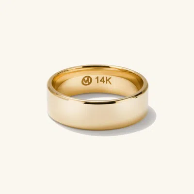 Mejuri 6mm Smooth Band In Yellow