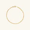 Mejuri Anchor Chain Anklet In Yellow