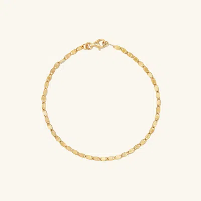 Mejuri Anchor Chain Anklet In Gold