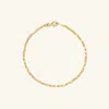 Mejuri Anchor Chain Anklet In Yellow