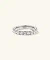 Mejuri Aurora Lab Grown Sapphire Eternity Ring