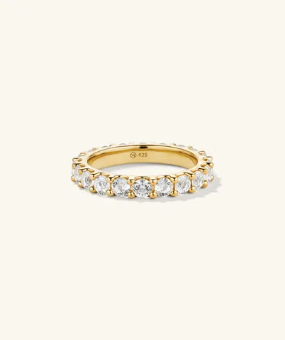 Mejuri Aurora Lab Grown Sapphire Eternity Ring