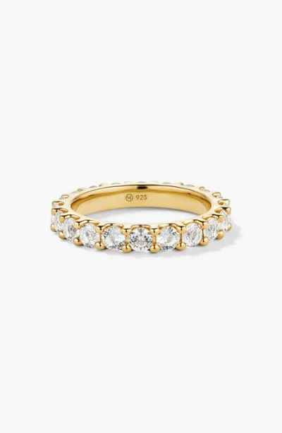 Mejuri Aurora Lab Grown Sapphire Eternity Ring In 18k Gold Vermeil