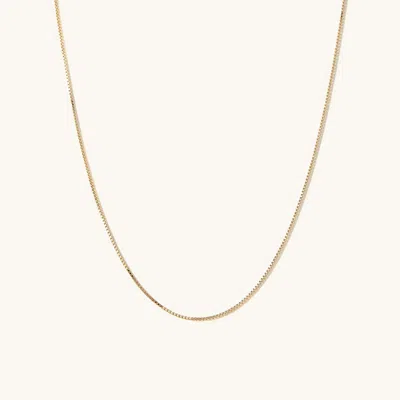 Mejuri Baby Box Chain Necklace In Gold