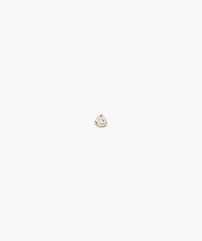 Mejuri Baby Diamond Stud In White
