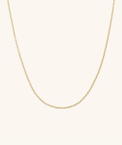 Mejuri Baby Rolo Chain In Yellow
