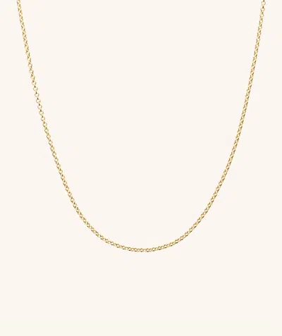 Mejuri Baby Rolo Chain In Yellow