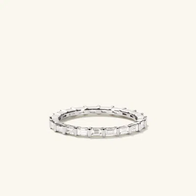 Mejuri Baguette Diamond Eternity Band In White
