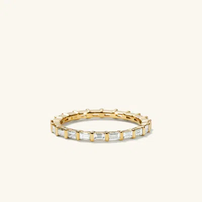 Mejuri Baguette Diamond Eternity Band In White