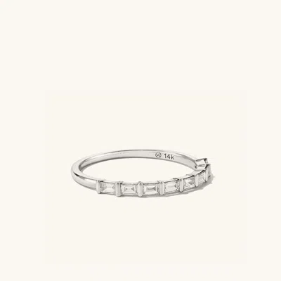 Mejuri Baguette Diamond Half Eternity Band