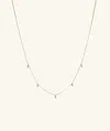 Mejuri Baguette Lab Grown Diamond Station Necklace
