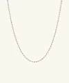 Mejuri Barrel Link Chain Necklace In White