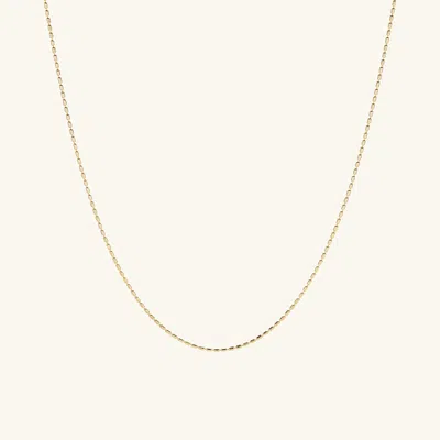 Mejuri Barrel Link Chain Necklace In Yellow