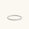 Mejuri Beaded Ring In White