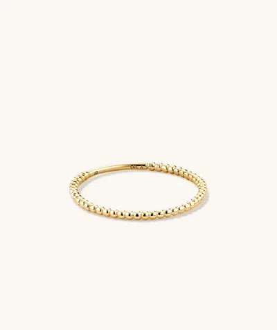Mejuri Beaded Ring In Yellow