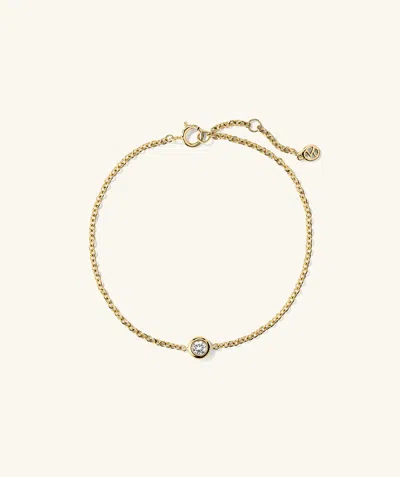 Mejuri Bezel Lab Grown Diamond Bracelet In White