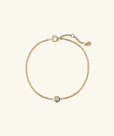 Mejuri Bezel Lab Grown Diamond Bracelet In Gold