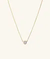 Mejuri Bezel Lab Grown Diamond Necklace 0.25 Ct In White