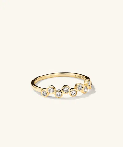 Mejuri Bezel Lab Grown Diamond Zig-zag Ring In White