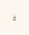 Mejuri Big Emerald Cut Gemstone Hoop Charm