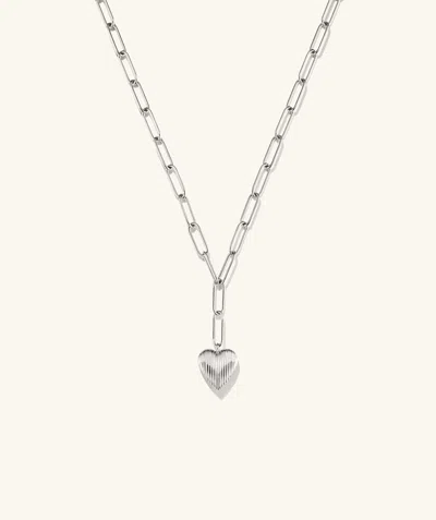 Mejuri Big Puffy Heart Necklace