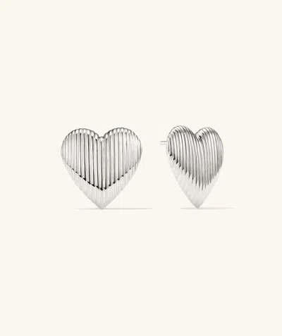 Mejuri Big Puffy Heart Studs