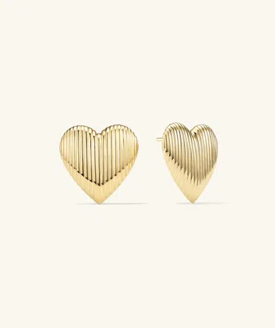 Mejuri Big Puffy Heart Studs