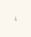 Mejuri Birthstone Charm Aquamarine In Yellow