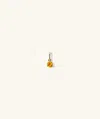Mejuri Birthstone Charm Citrine In Yellow