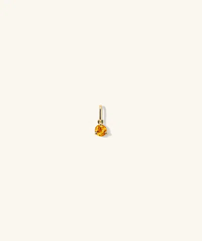 Mejuri Birthstone Charm Citrine In Gold