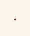 Mejuri Birthstone Charm Garnet In Yellow
